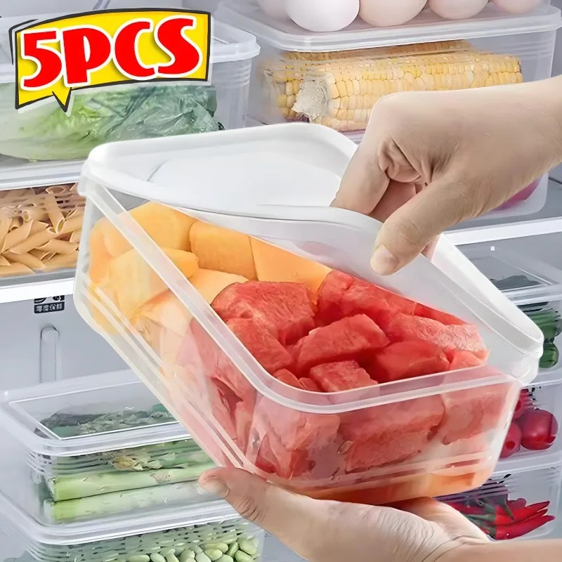 Food Storage Vegetables - صندوق تخزين للثلاجة للحوم والخضروات، صندوق