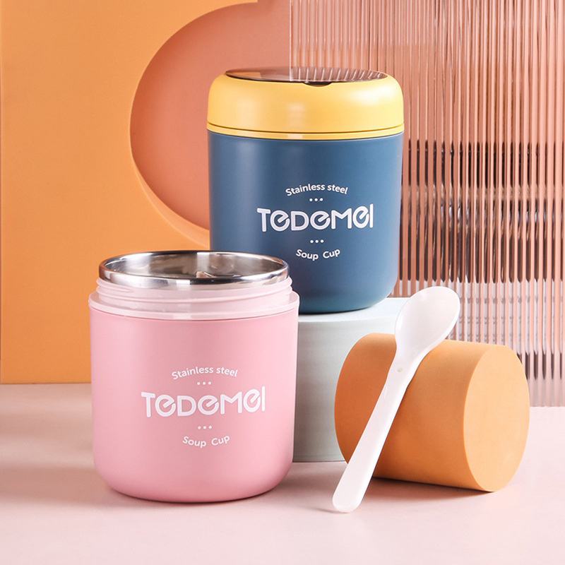 Food Storage Thermos - الفولاذ المقاوم للصدأ فراغ كوب حساء