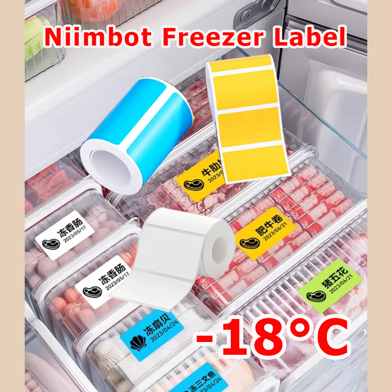 Food Storage Label - ورق ملصقات NIIMBOT B1/B21/B31/B203/B3S مقاوم لدرجات