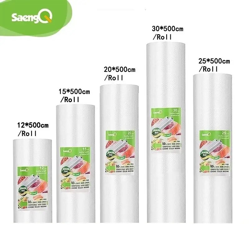 Food Storage Vacuum Bags - SaengQ أكياس مكنسة للأغذية فراغ السدادة