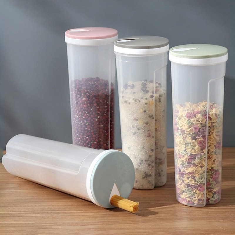 Food Storage For Pantry - علبة تخزين نودلز بلاستيكية صالحة للطعام،