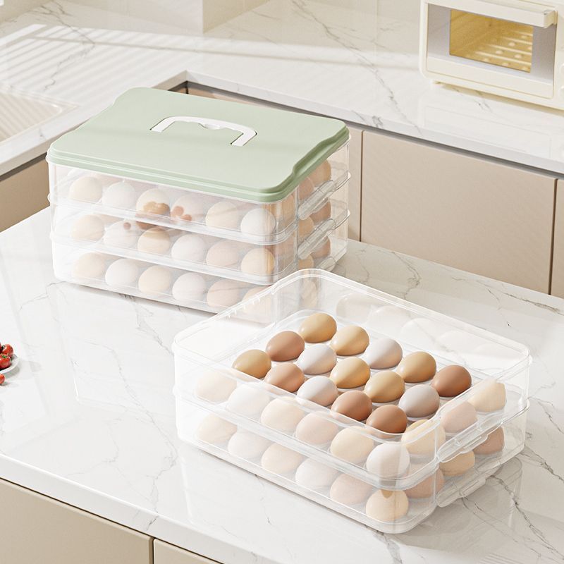 Food Storage For - صندوق تخزين البيض المخصص للثلاجة، صندوق