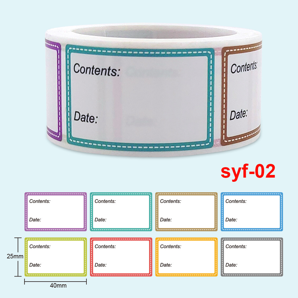 Food Storage Label - تاريخ آمن كتالوج المواد الغذائية تخزين