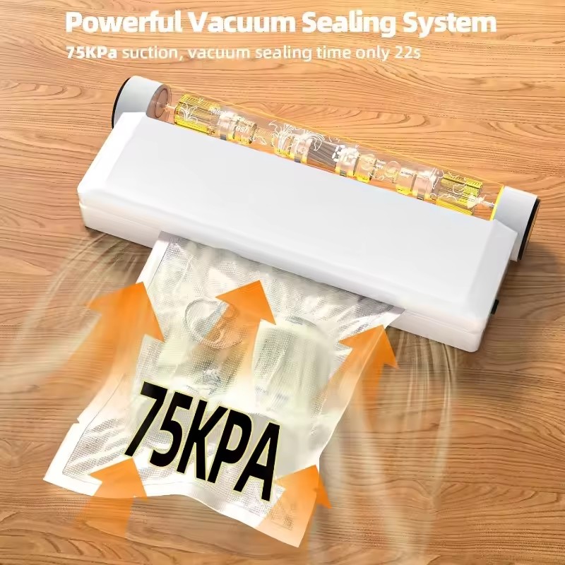 Food Storage Vacuum Bags - جهاز تفريغ الهواء لحفظ الطعام بقوة