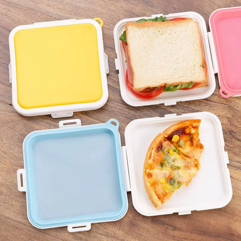 Food Storage Bags Reusable - علبة تخزين محمولة للساندويتشات والتوست من