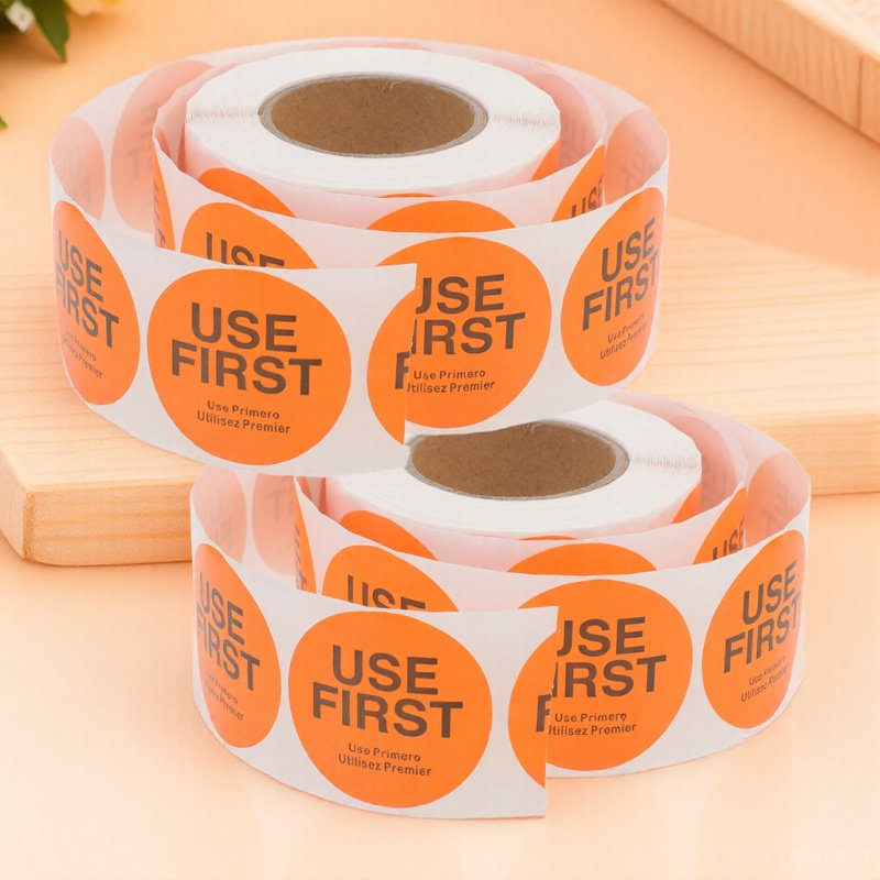 Food Storage Label - ملصقات تحكم بالمخزون (2 لفة) -