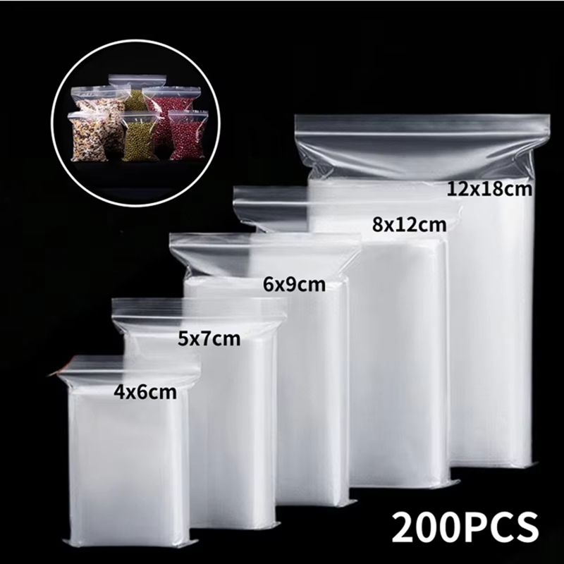 Food Storage Vacuum Bags - 100 قطعة من أكياس التخزين الشفافة