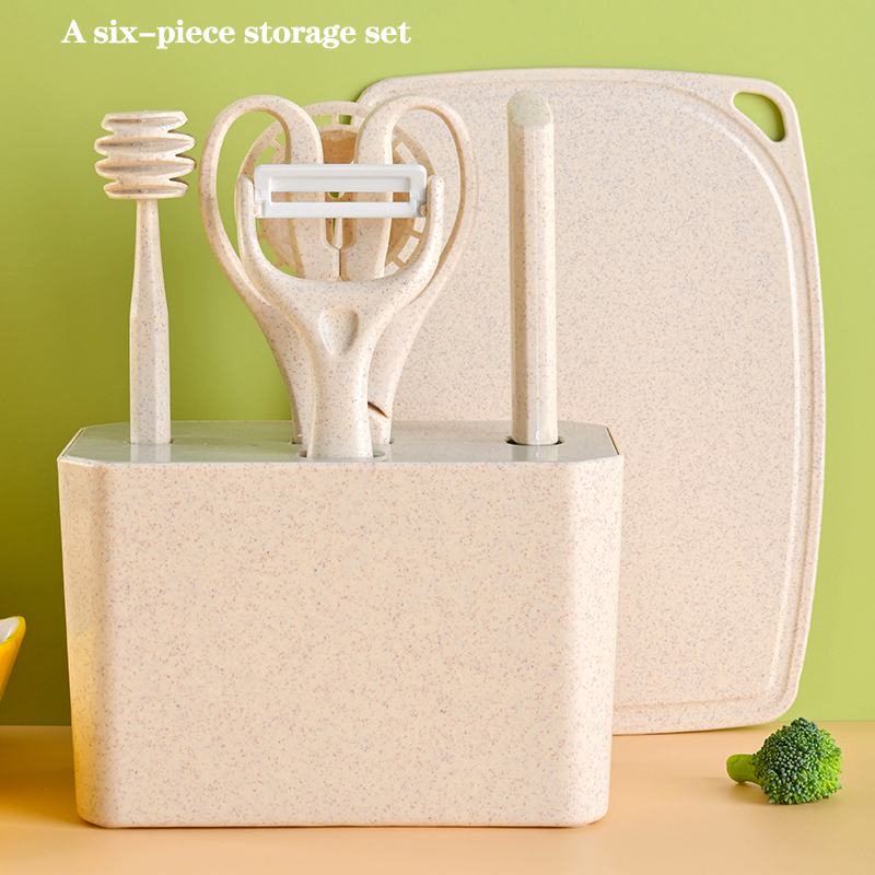 Food Storage Small - سكين المطبخ ولوح تقطيع الفاكهة مجموعة