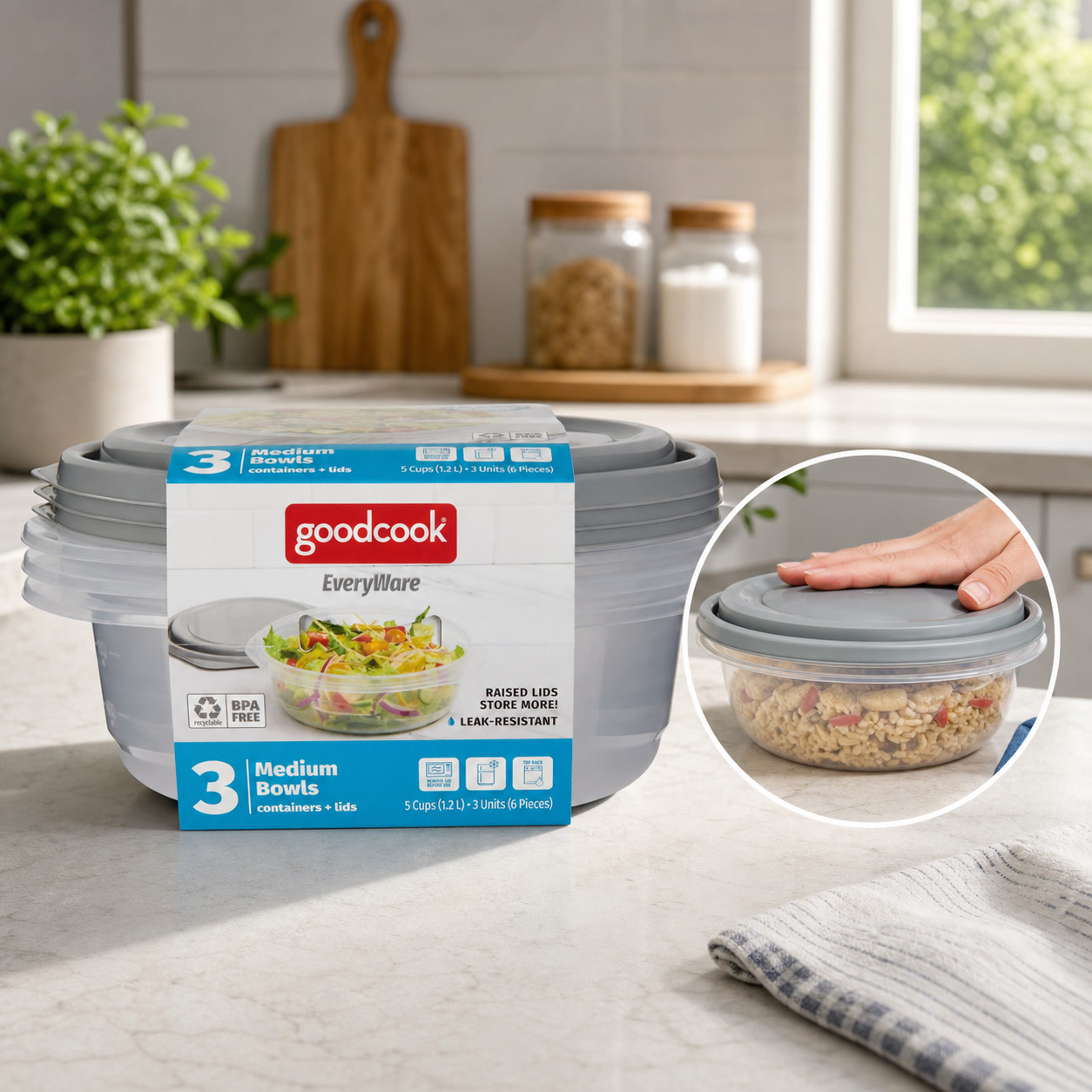 6 قطع من أوعية تخزين الطعام ال - مراجعة Food Storage For Pantry وسعره