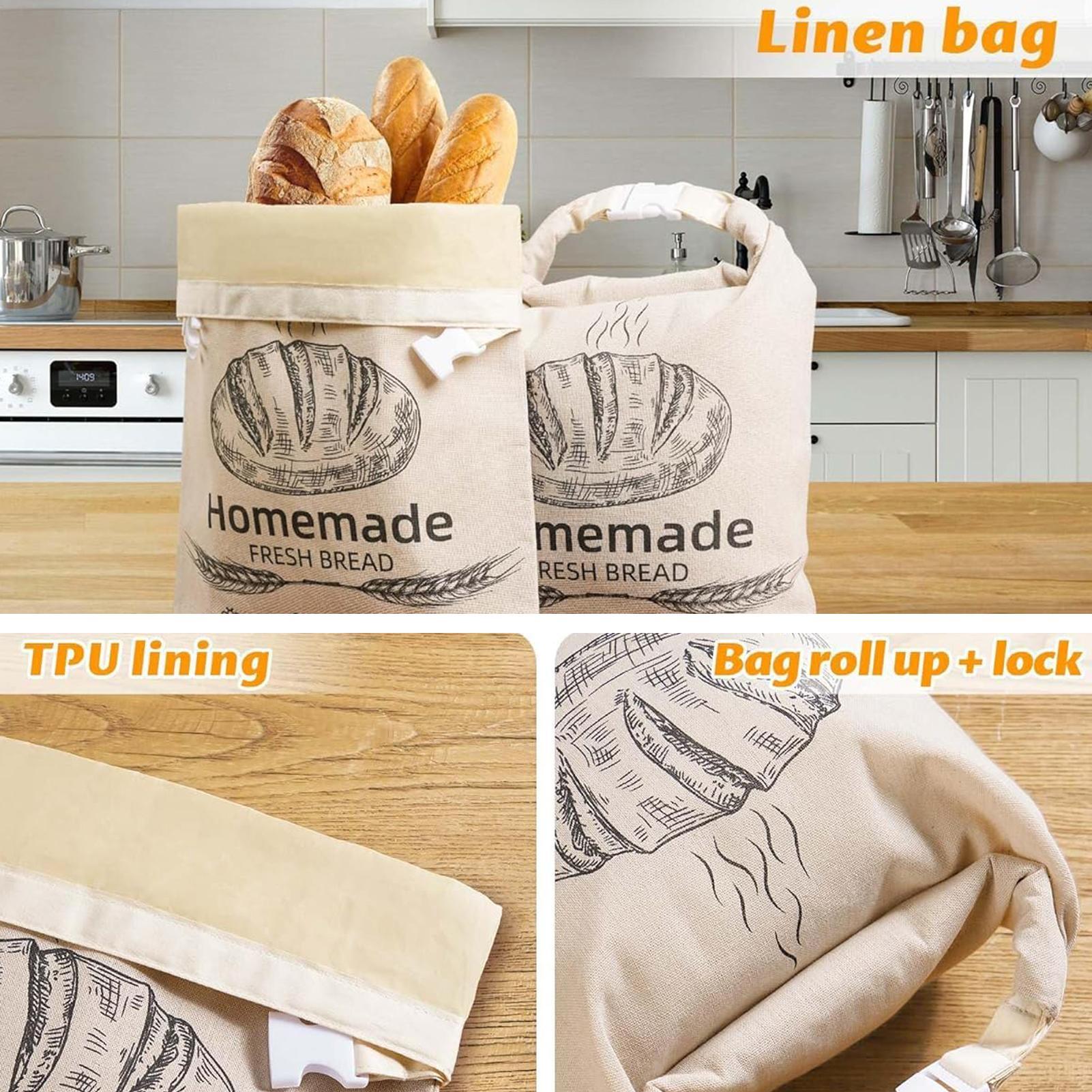 حقيبة خبز من الكتان قابلة لإعا - مراجعة Food Storage Bags Reusable وسعره