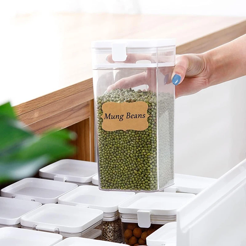 ملصقات ذاتية اللصق لعلب التواب - مراجعة Food Storage Label وسعره