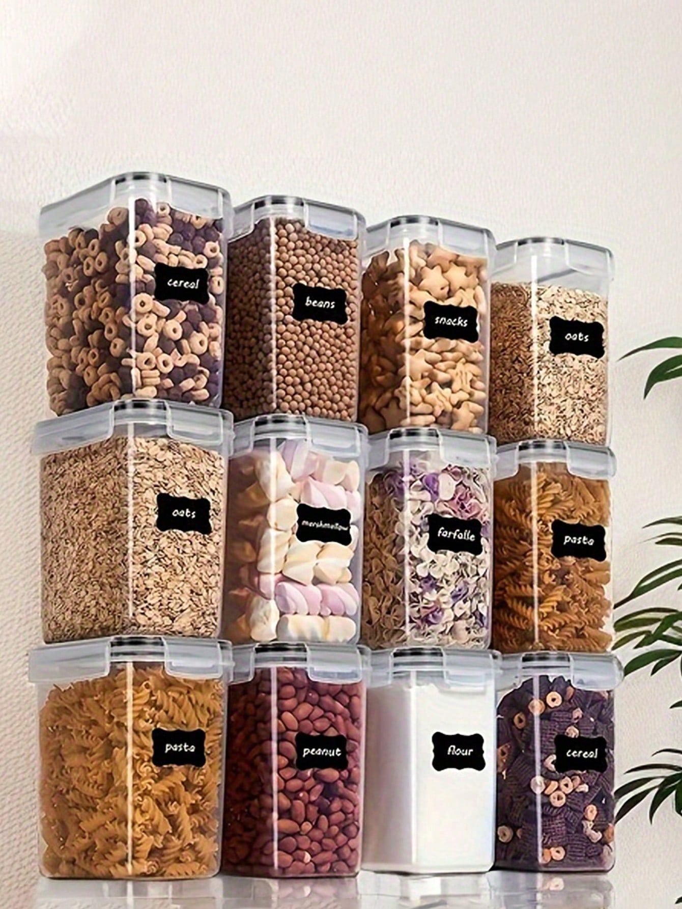 48 قطعة من حاويات تخزين الطعام - مراجعة Food Storage For Pantry وسعره