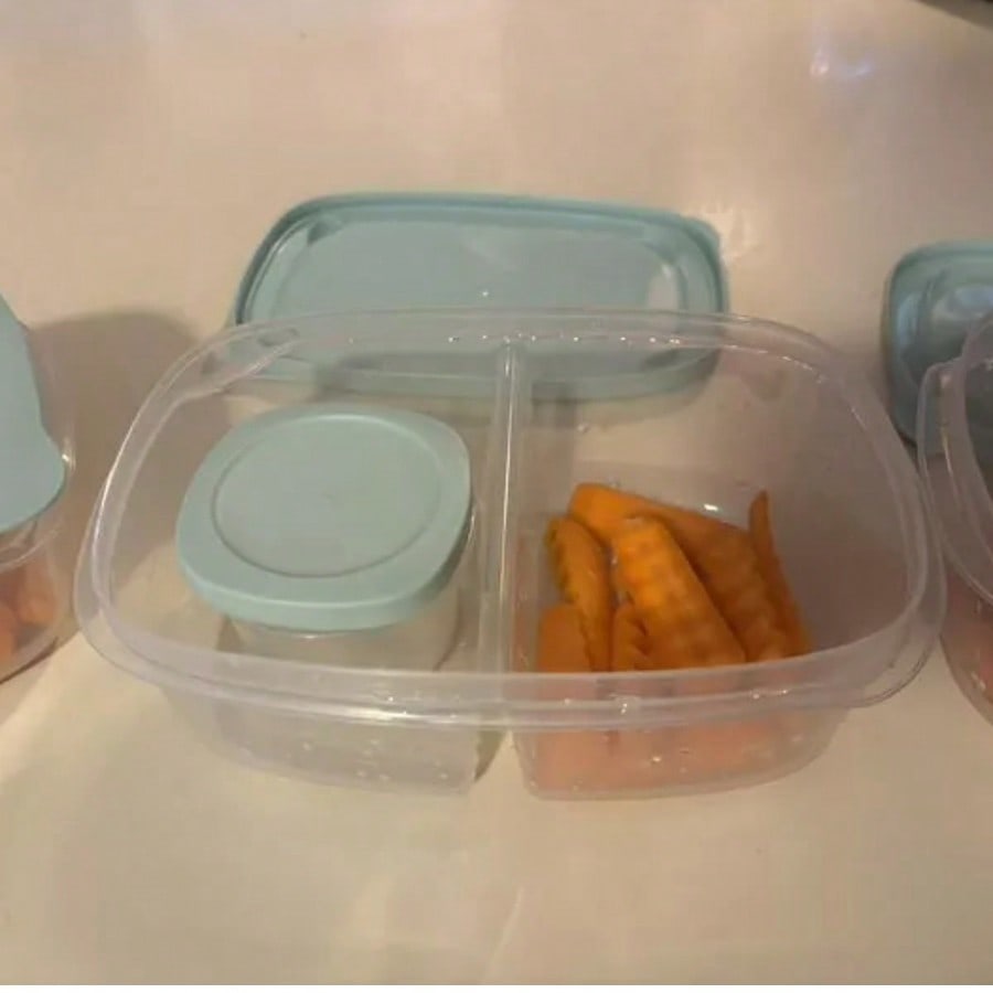 3 عبوات من حاويات تخزين الطعام - مراجعة Food Storage With Dividers وسعره