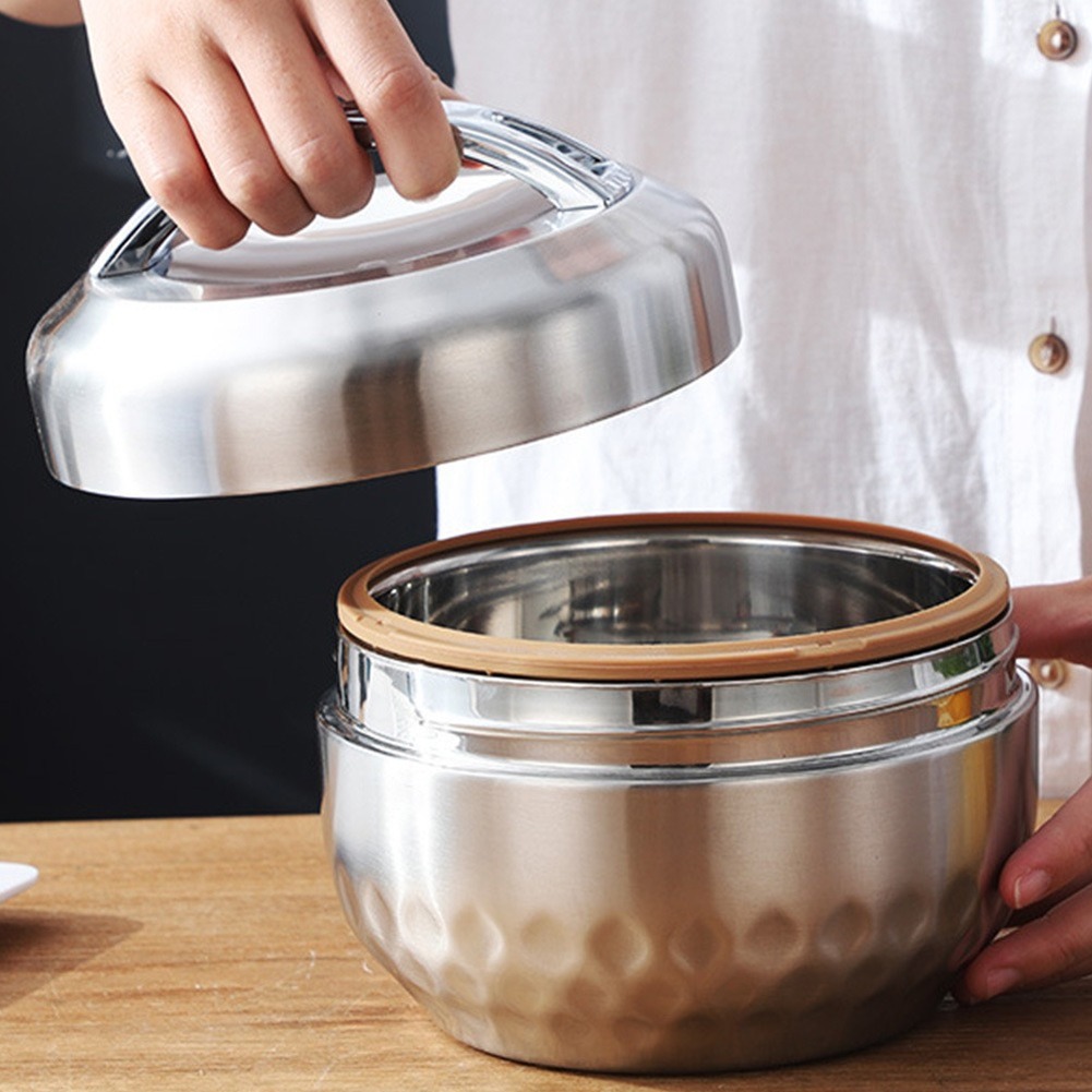 طبقة مزدوجة إبقاء الترمس علب ا - مراجعة Food Storage Thermos وسعره