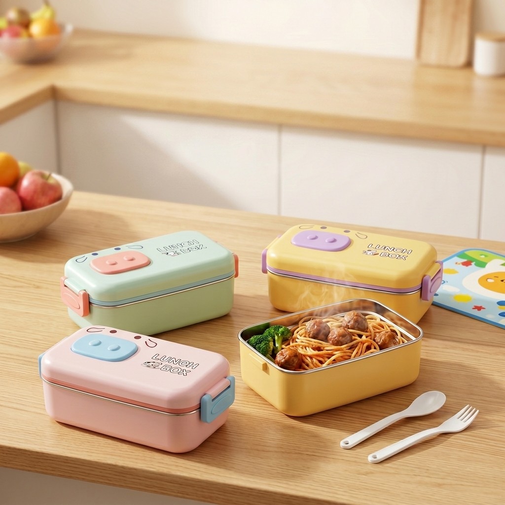 صندوق غداء للأطفال من الفولاذ  - مراجعة Food Storage With Dividers وسعره