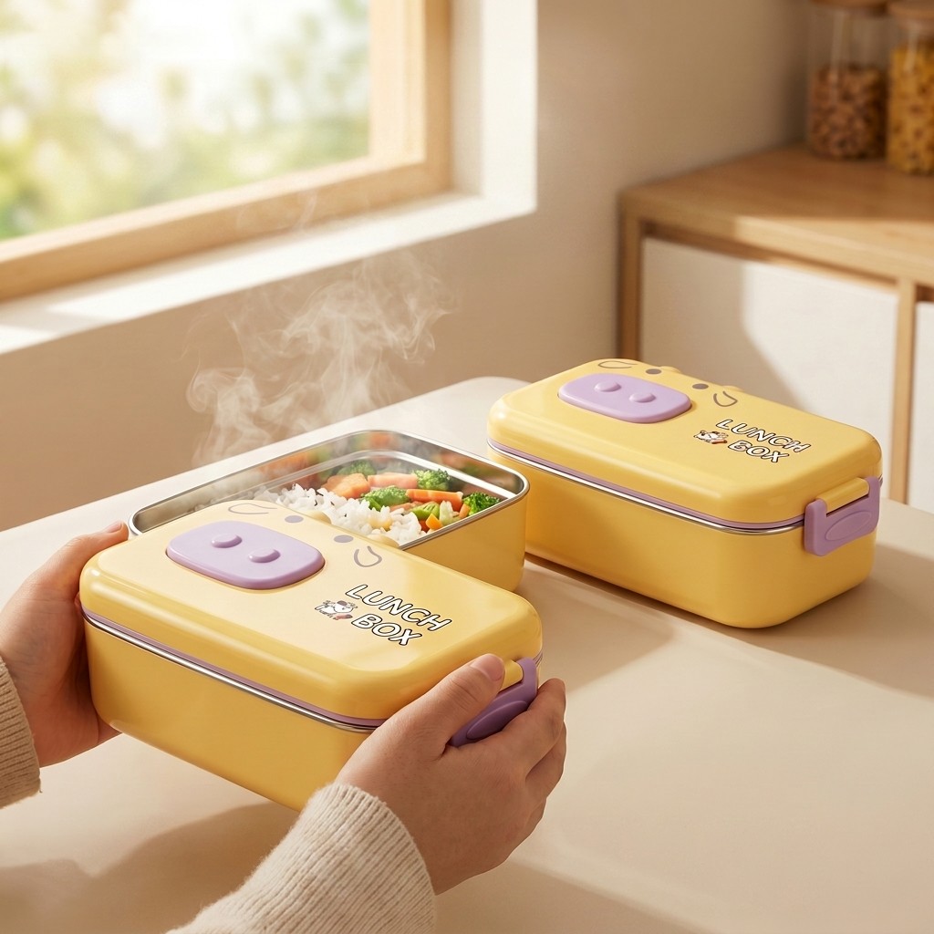 صندوق غداء للأطفال من الفولاذ  - مراجعة Food Storage With Dividers وسعره