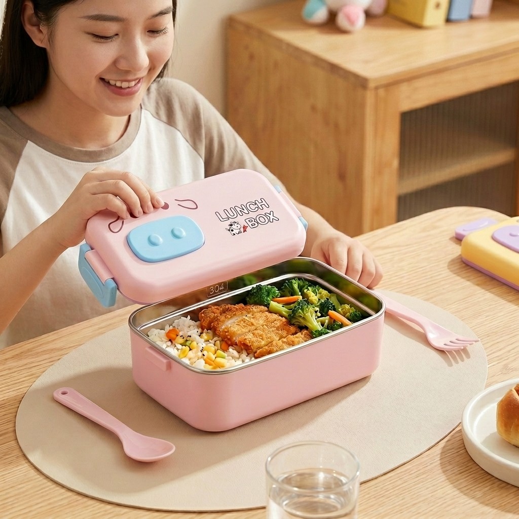 صندوق غداء للأطفال من الفولاذ  - مراجعة Food Storage With Dividers وسعره