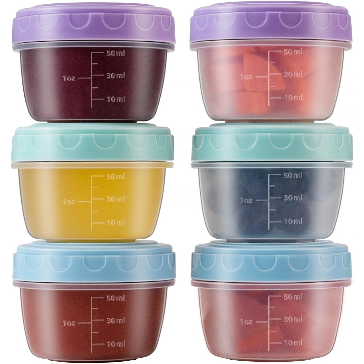 1-6 عبوات من حاوية تزيين السلط - مراجعة Food Storage Bowls وسعره