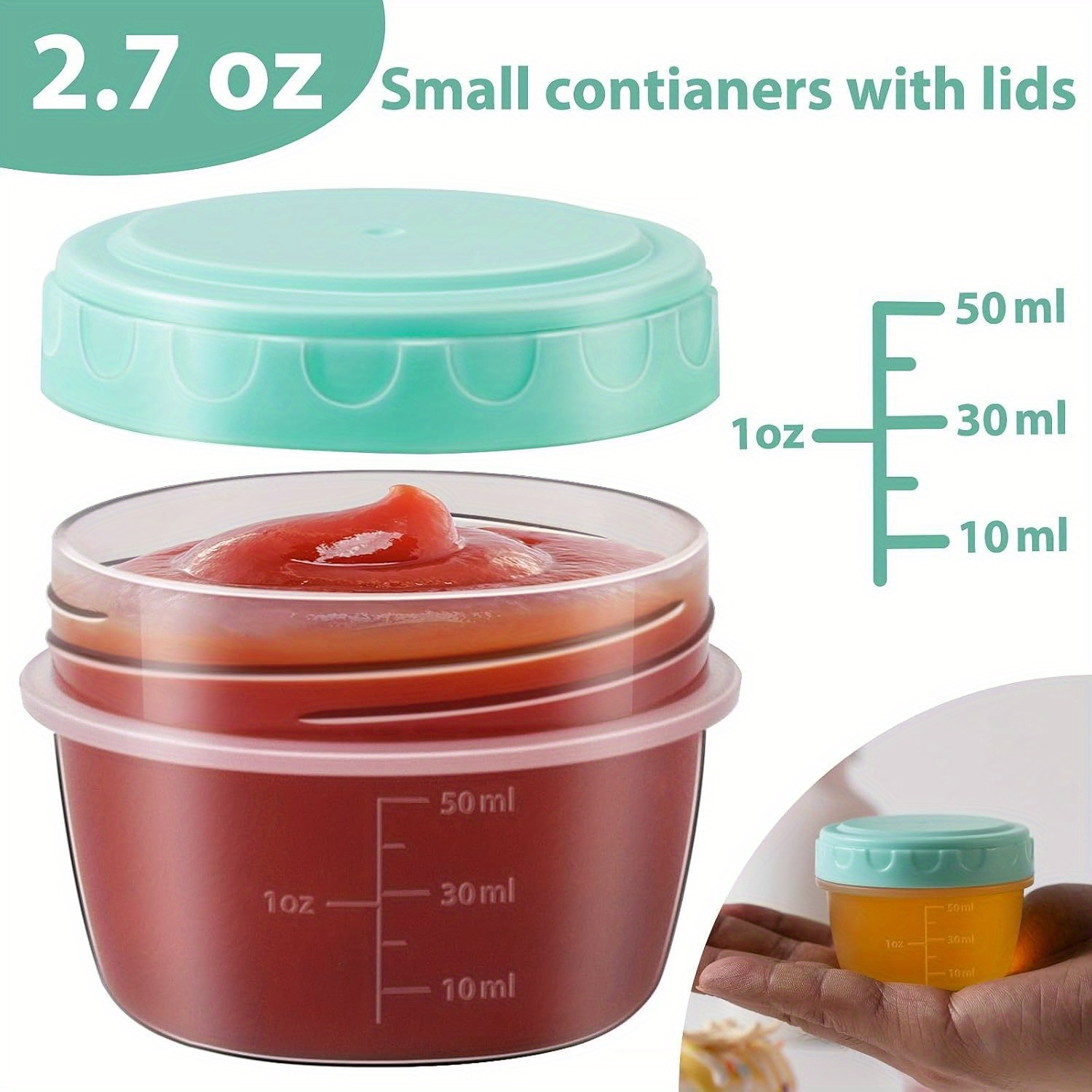 1-6 عبوات من حاوية تزيين السلط - مراجعة Food Storage Bowls وسعره