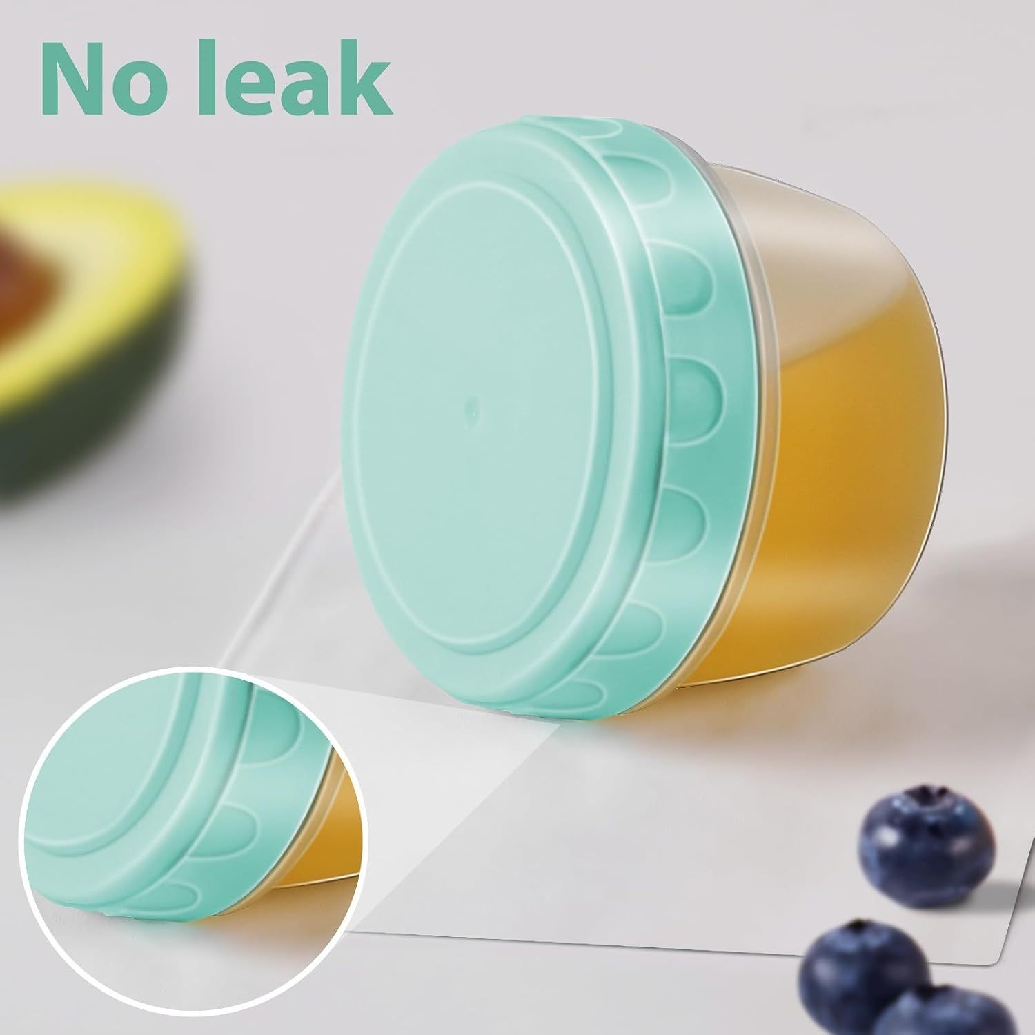 1-6 عبوات من حاوية تزيين السلط - مراجعة Food Storage Bowls وسعره