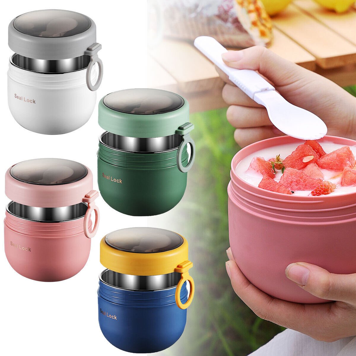 600 مللي الفولاذ المقاوم للصدأ - مراجعة Food Storage Thermos وسعره