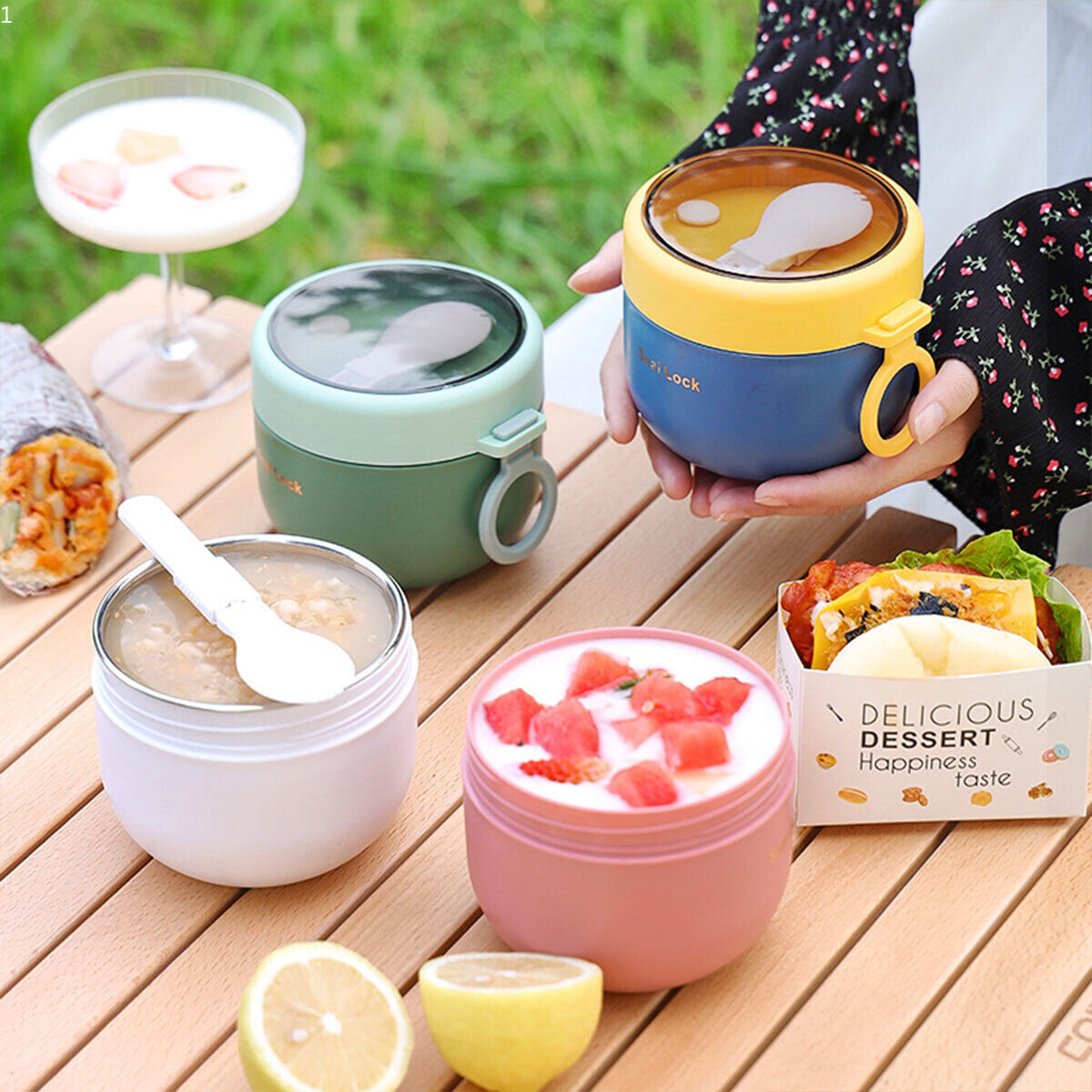 600 مللي الفولاذ المقاوم للصدأ - مراجعة Food Storage Thermos وسعره