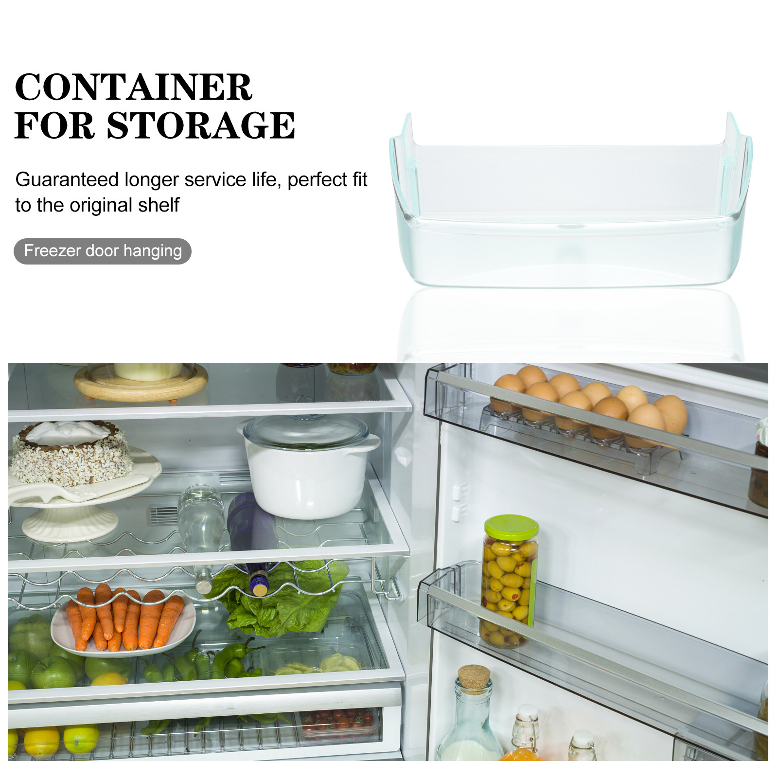 منظم جانبي بلاستيكي للثلاجة بس - مراجعة Food Storage Vegetables وسعره