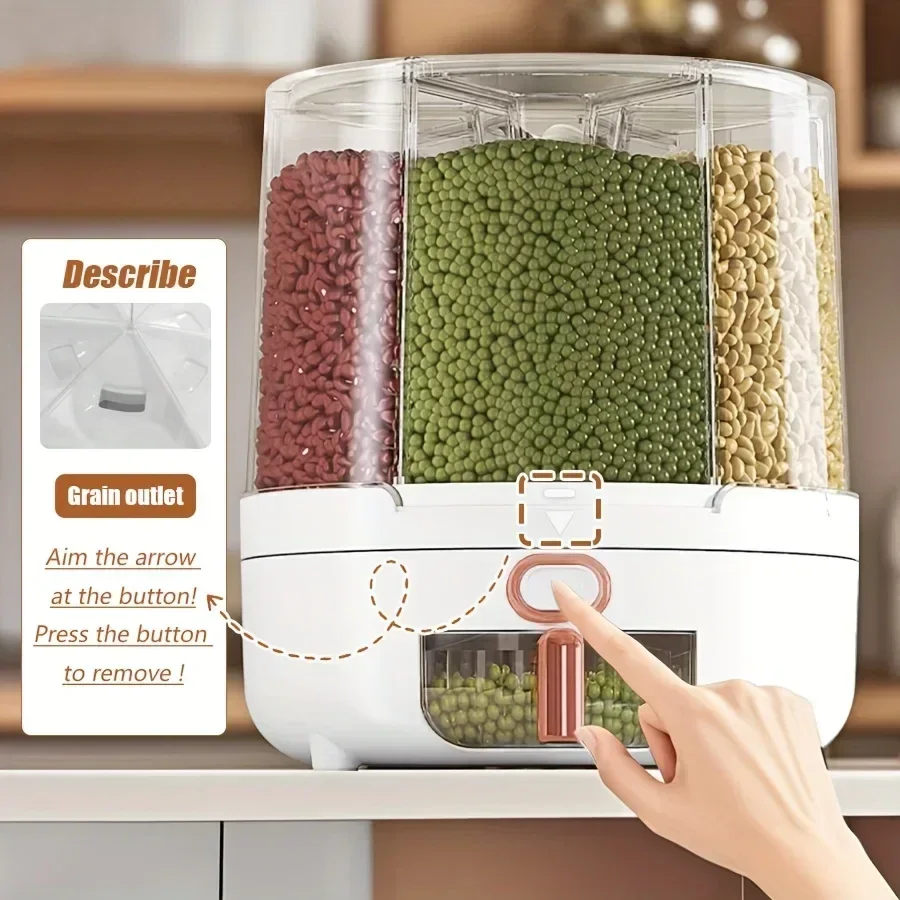 6 مقصورة 360 °   حاوية تخزين ط - مراجعة Food Storage For Pantry وسعره