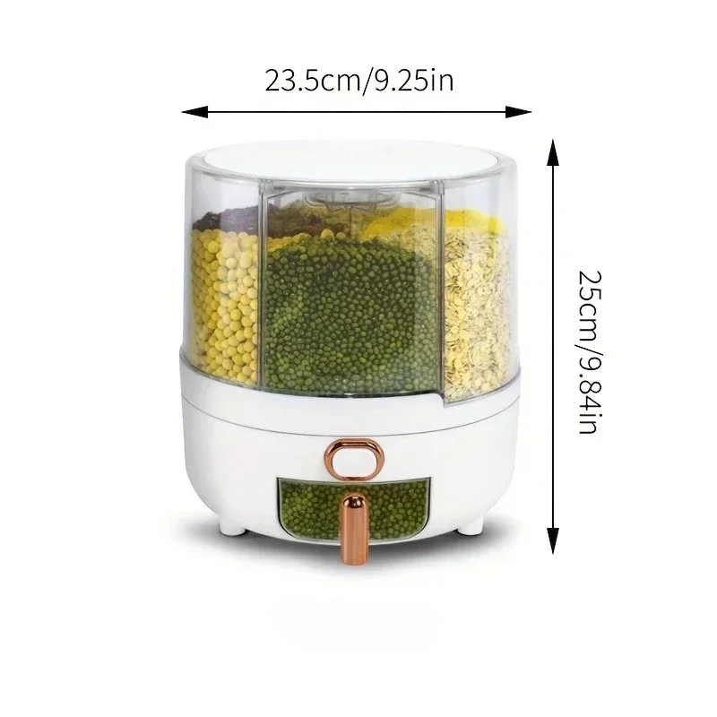 6 مقصورة 360 °   حاوية تخزين ط - مراجعة Food Storage For Pantry وسعره
