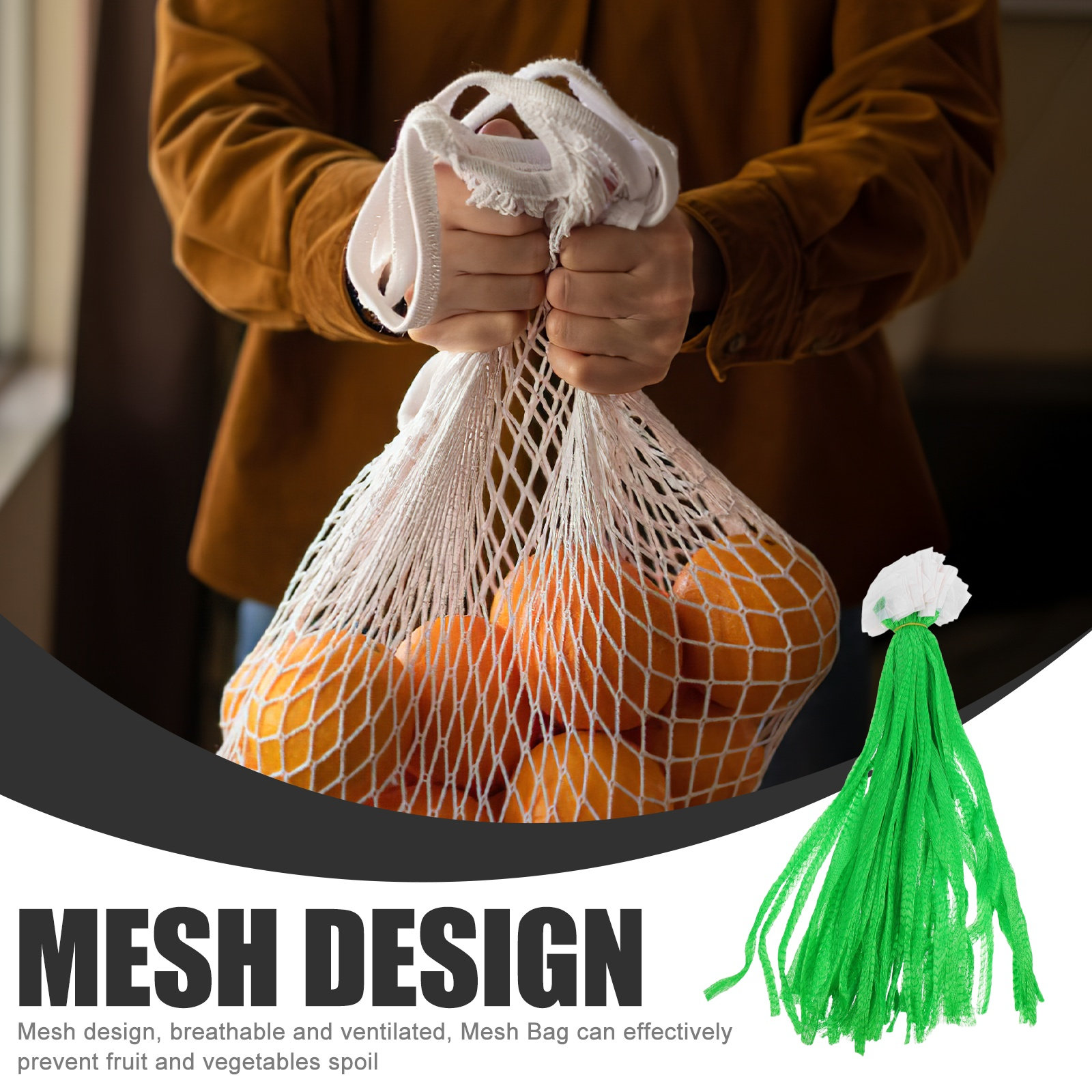 100 قطعة من أكياس الخضروات الش - مراجعة Produce Bag Reusable Mesh وسعره