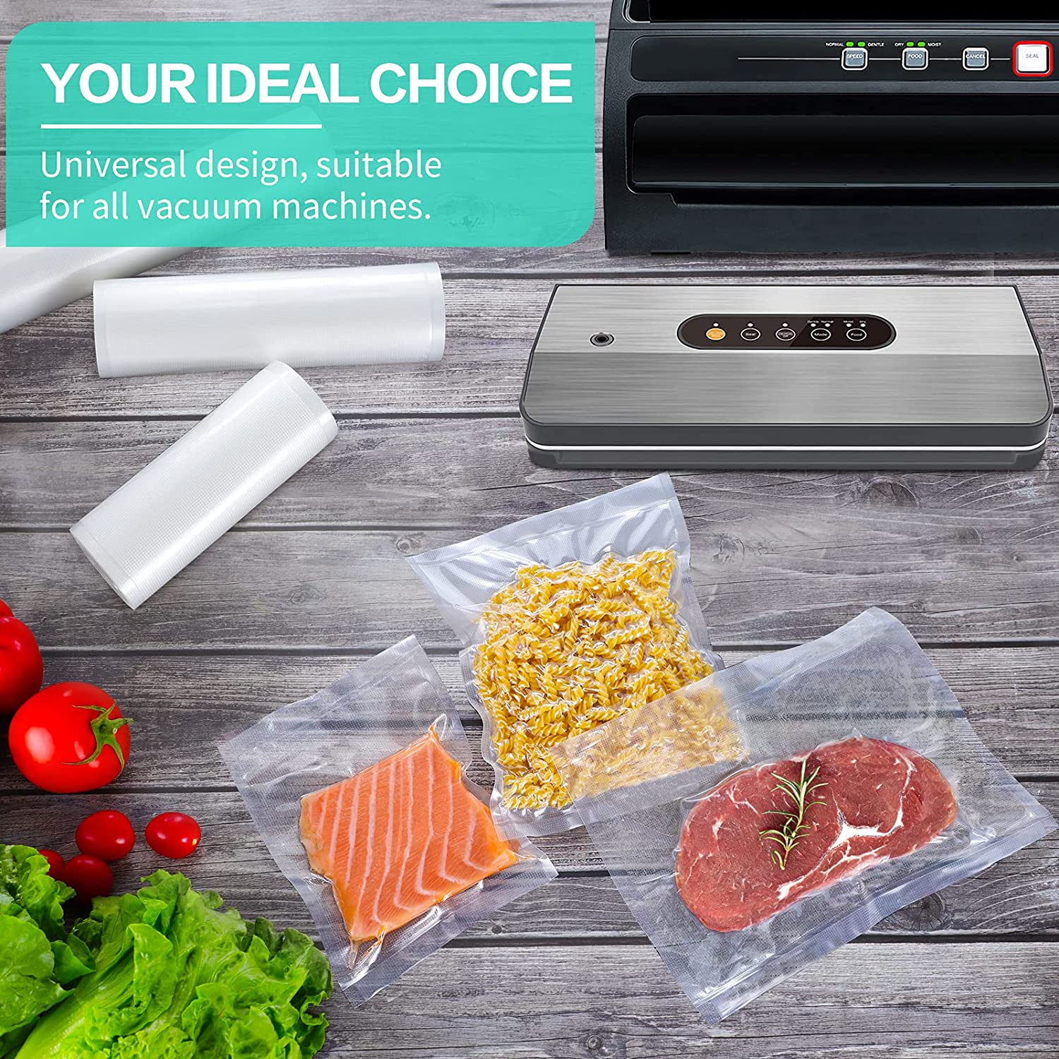 أكياس مطبخ للتفريغ الهوائي، أك - مراجعة Food Storage Vacuum Bags وسعره