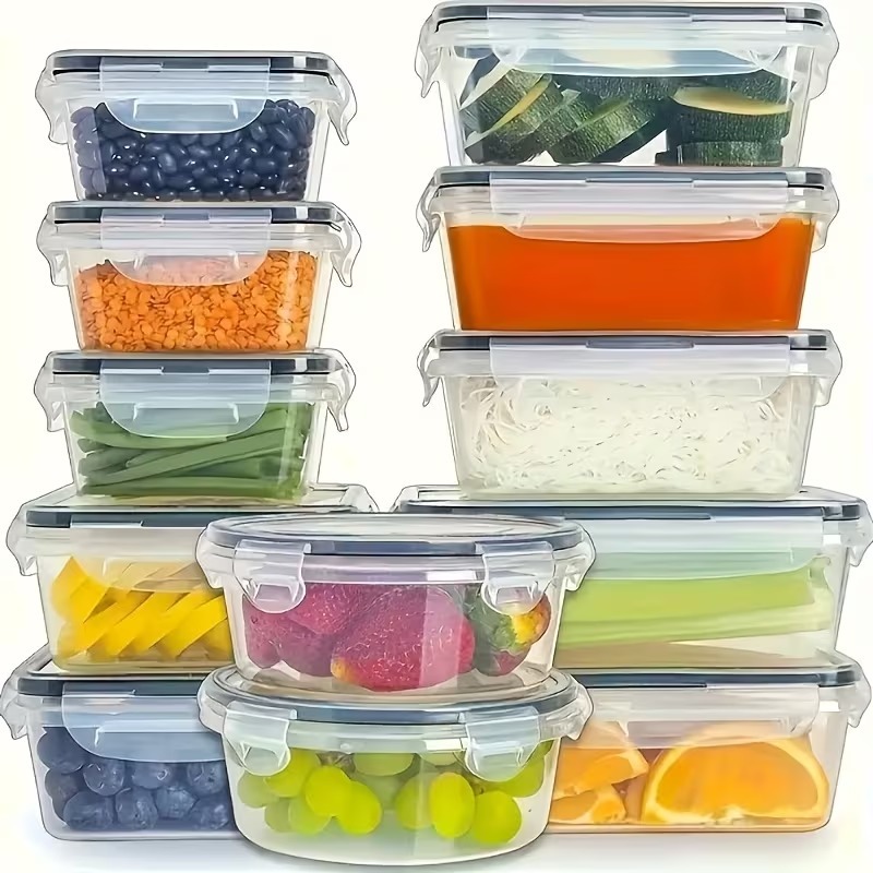 حاويات تخزين طعام شفافة من 4 ق - مراجعة Food Storage Vegetables وسعره