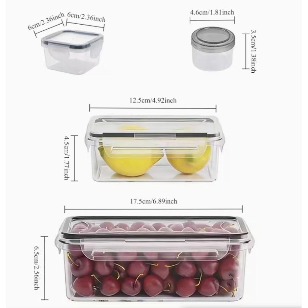 حاويات تخزين طعام شفافة من 4 ق - مراجعة Food Storage Vegetables وسعره