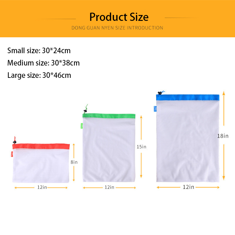 كيس إنتاج شبكي قابل لإعادة الا - مراجعة Produce Bag Reusable Mesh وسعره