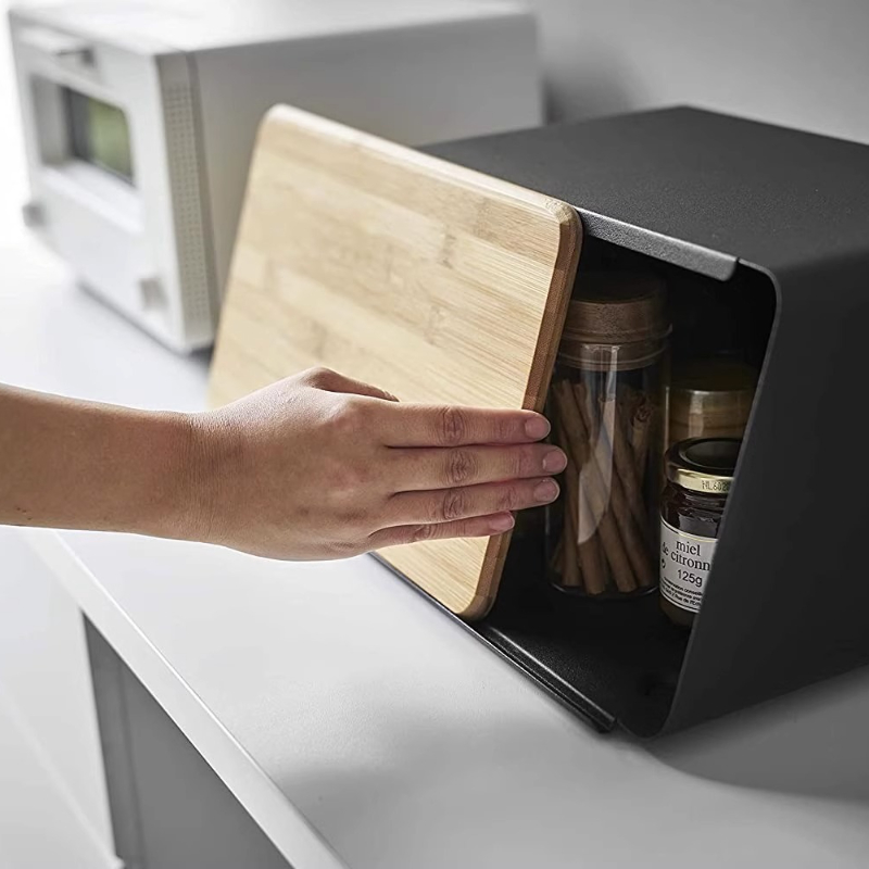 صندوق خبز من الخيزران لتخزين ا - مراجعة Food Storage For Pantry وسعره