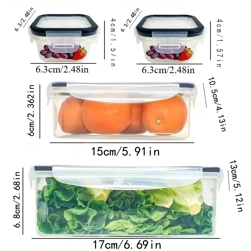 مجموعة من 8 قطع تشمل 4 حاويات  - مراجعة Food Storage Meal Prep وسعره