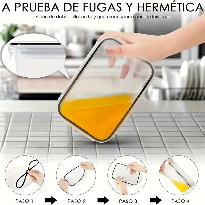 مجموعة من 8 قطع تشمل 4 حاويات  - مراجعة Food Storage Meal Prep وسعره