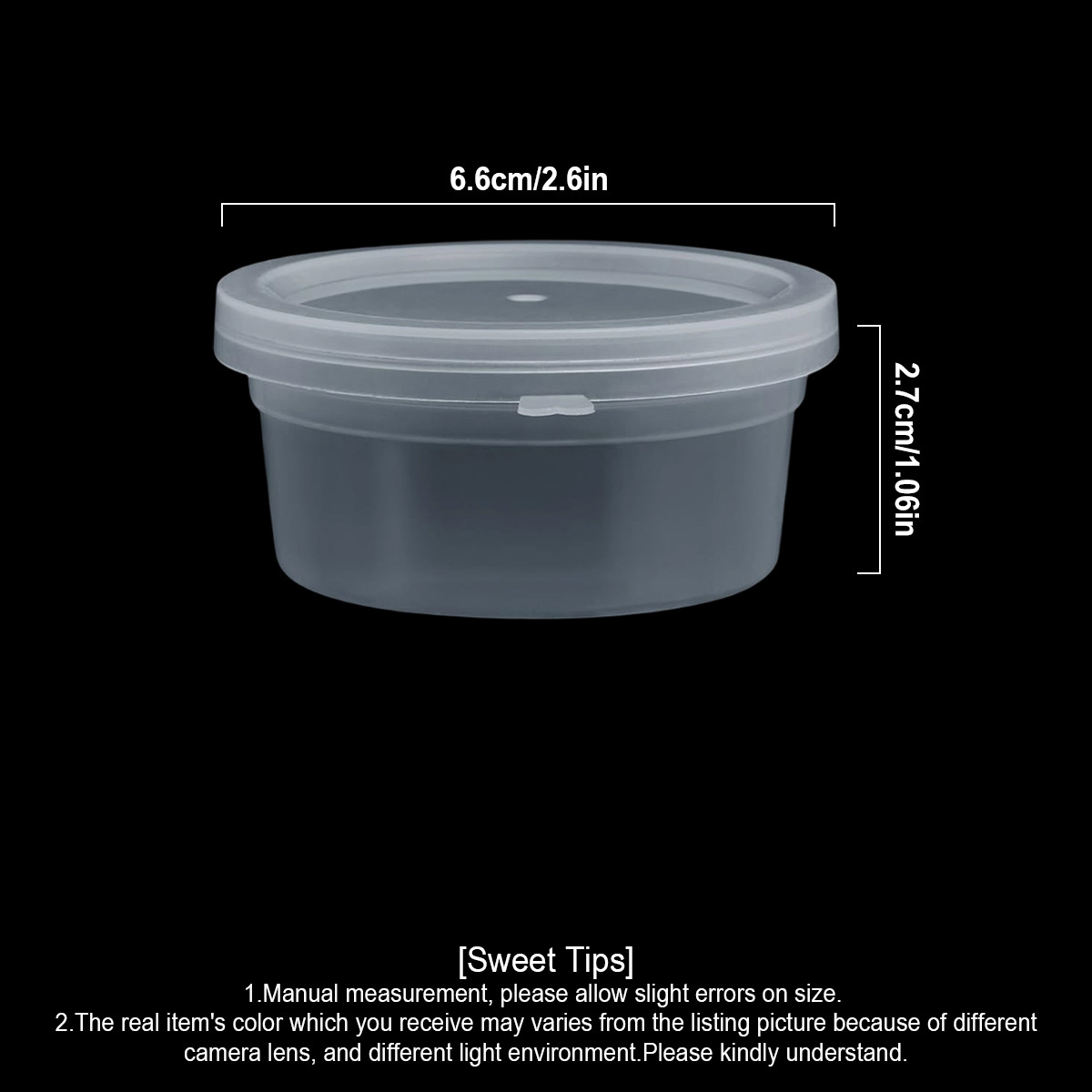 عبوات صغيرة للسلايم مع أغطية،  - مراجعة Food Storage Small وسعره