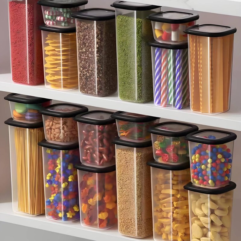 مجموعة من 6 حاويات تخزين طعام  - مراجعة Food Storage For Pantry وسعره