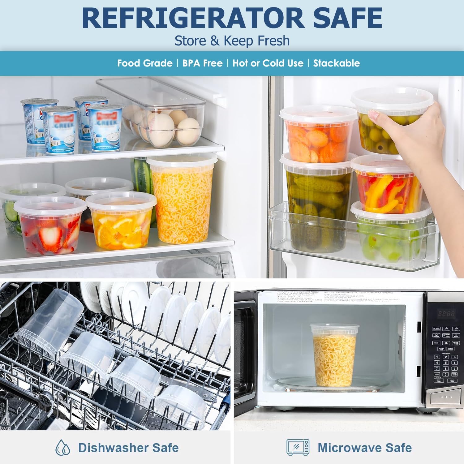 24 قطعة من حاويات تخزين الطعام - مراجعة Food Storage Bowls وسعره