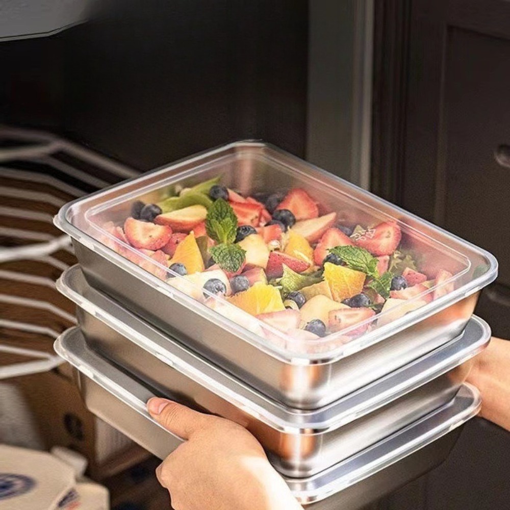 صينية تقديم من الفولاذ المقاوم - مراجعة Food Storage Meal Prep وسعره