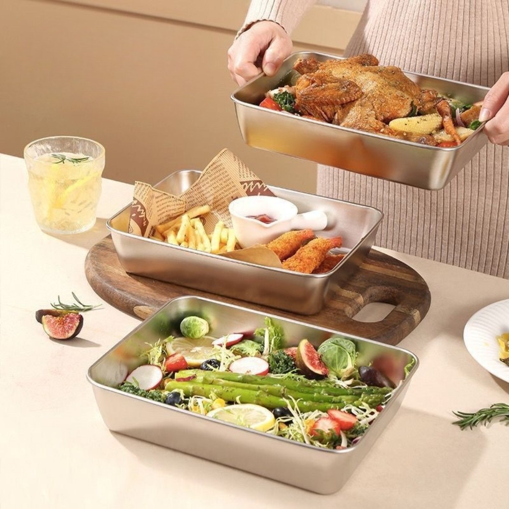صينية تقديم من الفولاذ المقاوم - مراجعة Food Storage Meal Prep وسعره
