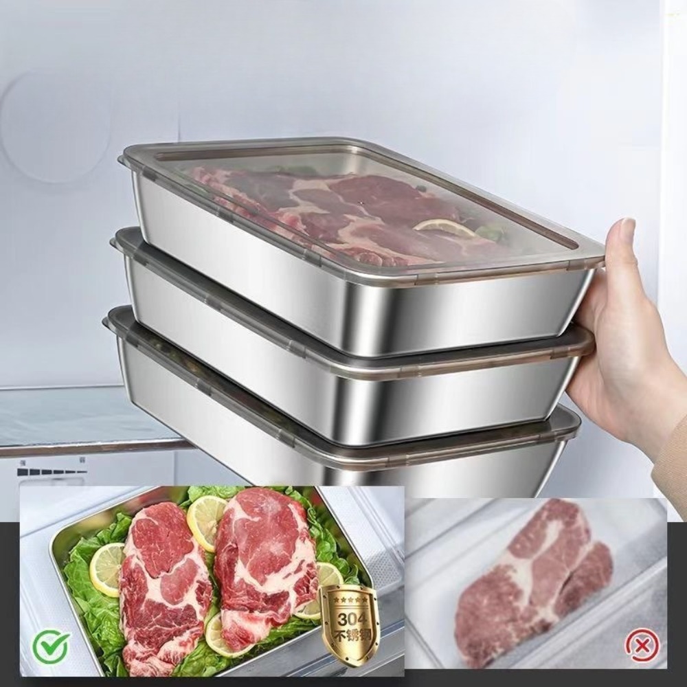 صينية تقديم من الفولاذ المقاوم - مراجعة Food Storage Meal Prep وسعره