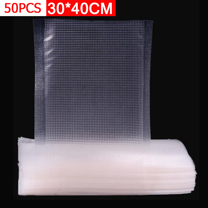 50 قطعة أكياس تفريغ الهواء مزخ - مراجعة Food Storage Vacuum Bags وسعره