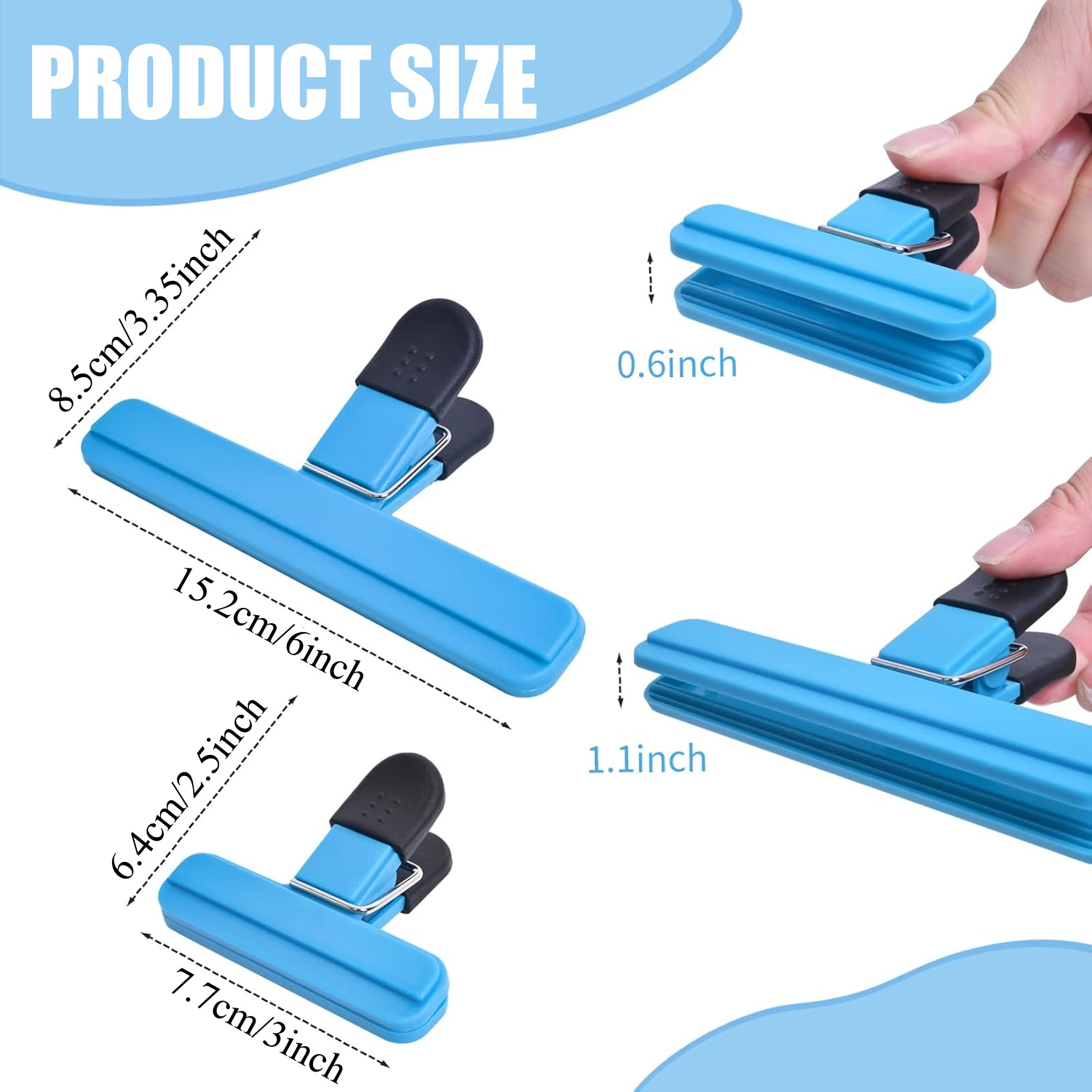 3-12 قطعة متعددة الأغراض مشبك  - مراجعة Food Storage Bags Reusable وسعره