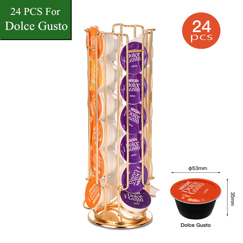 حامل كبسولات قهوة دوار لـ Dolc - مراجعة Food Storage Types وسعره