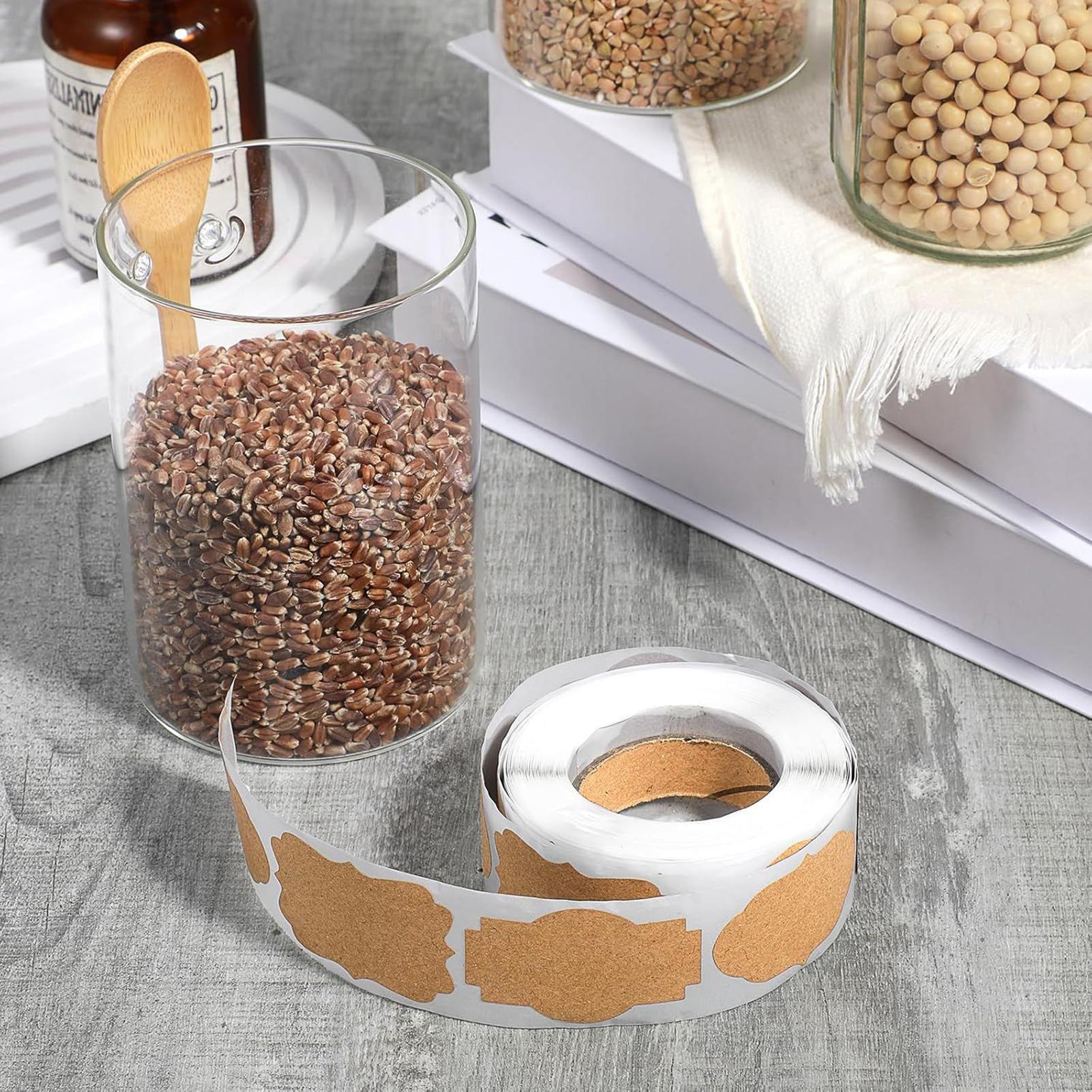 300 قطعة ملصقات جرة تسميات للك - مراجعة Food Storage Label وسعره