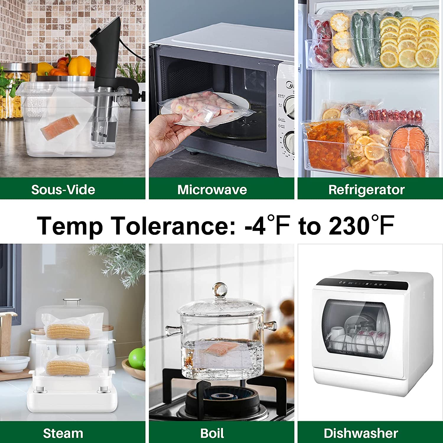 أكياس تفريغ الهواء للطعام بطول - مراجعة Food Storage Vacuum Bags وسعره