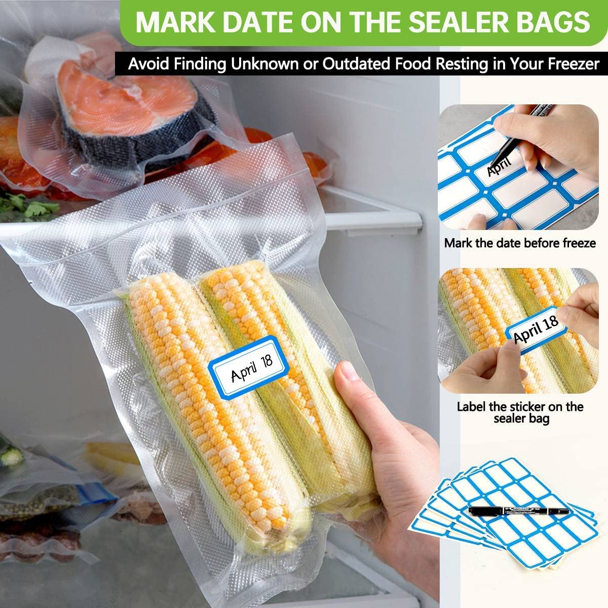 أكياس تفريغ الهواء للطعام بطول - مراجعة Food Storage Vacuum Bags وسعره