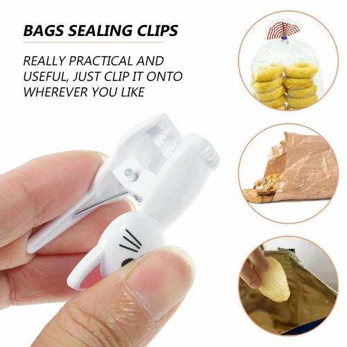 مشابك أكياس على شكل قطة لطيفة  - مراجعة Food Storage Bags Reusable وسعره